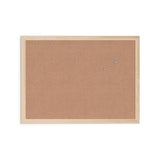 U Brands Cork Bulletin Board, Light Birch Wood Frame