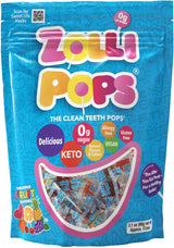 Zollipops Clean Teeth Lollipops - AntiCavity Sugar Free Candy for a Healthy Smile Great for Kids, Diabetics and Keto Diet. Natural Fruit Variety