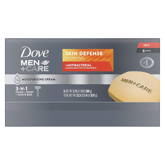 Dove_Men+Care_Soap_Bar_For_Smooth,_Hydrate_&_Nourishing_the_Skin_-_Defense_Effectively_Washes_Away_Bacteria,_Cream,_3.75_Oz,_6_Count