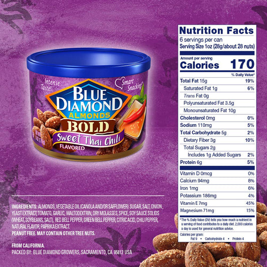 Blue_Diamond_Almonds_Sweet_Thai_Chili_Flavored_Snack_Nuts,_6_Ounce_(Pack_of_1)