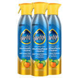 Pledge Antibacterial Multisurface Cleaner Spray, Wood Furniture, Stainless Steel, and Electronics Cleaner, Sanitizes as Cleans, Remove Dust and Messes - Fresh Citrus Scent