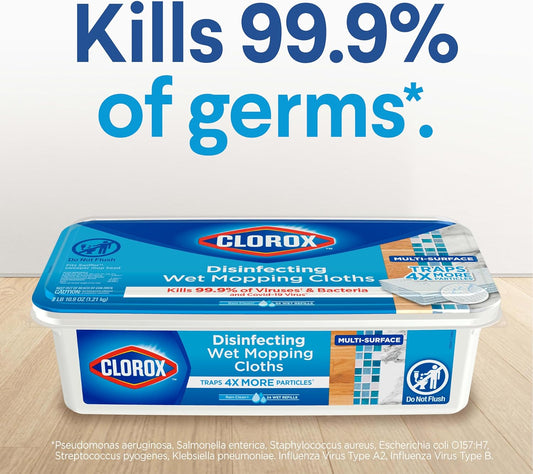 Clorox_Disinfecting_Wet_Mop_Pad,_Disposable_Mop_Heads,_Multi-Surface_Floor_Wipes,_Rain_Clean,_2_Packs,_24_Wet_Refills_Per_Pack_(Package_May_Vary)