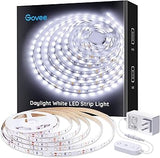 Govee White LED/Warm Led Strip Lights, Upgraded 16.4ft Dimmable LED Light Strip 6500K Bright Daylight White, Strong Adhesive, 300 LEDs Flexible Tape Lights for Mirror, Kitchen Cabinet, Bedroom, Christmas Decor