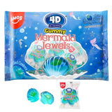 Amos 4D Gummy Lucky Fish Candy -3pk, 3D Goldfish-Shaped Gummies with Mango & Peach Juice, 65g per Bag, Gluten-Free Snack