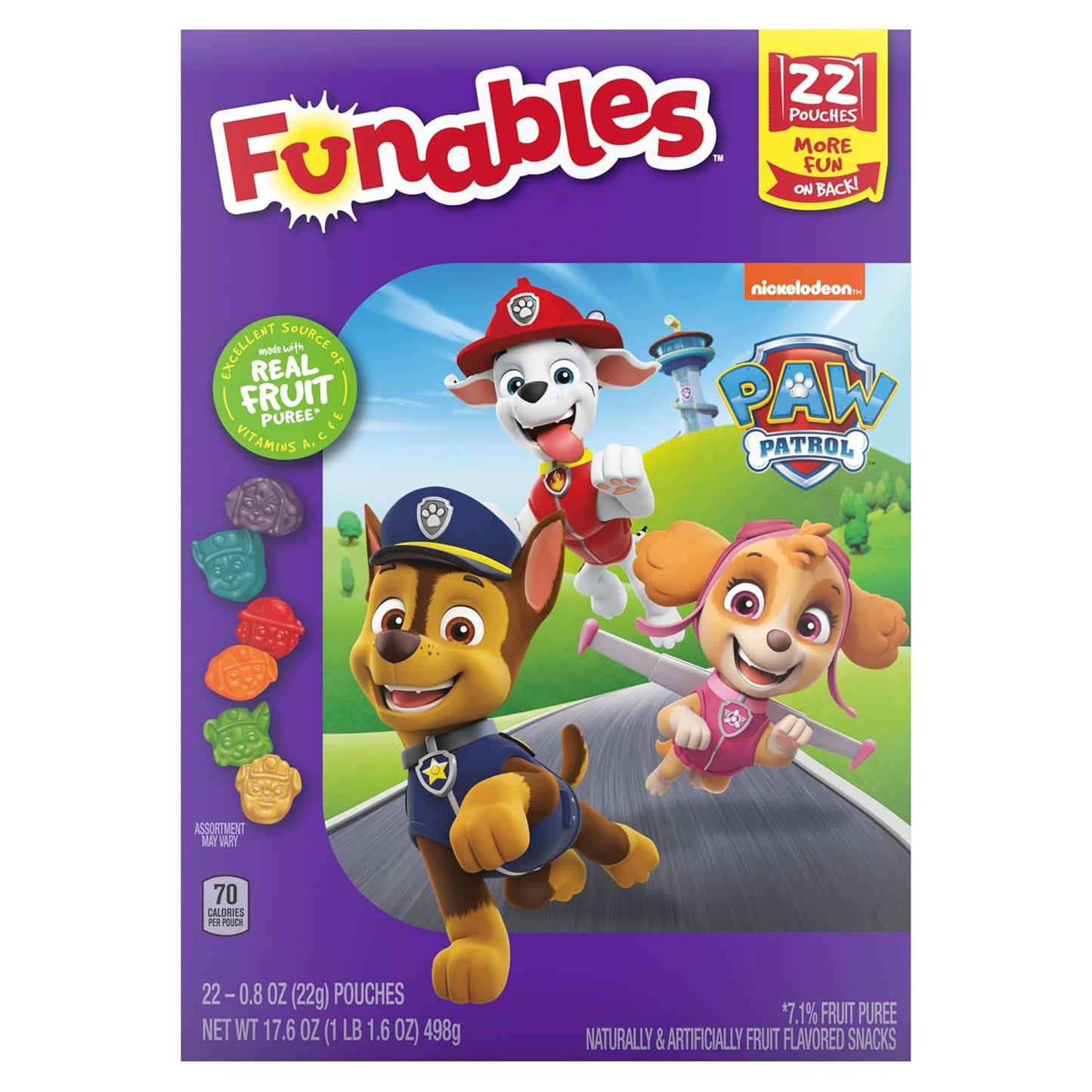 Funables_Fruity_Snacks,_PAW_Patrol,_Assorted_Fruit,_Flavored_Snacks,_0.8_oz_22_ct