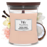 WoodWick Medium Hourglass Candle, Fireside Scent, Premium Soy Blend Wax, Crackles as it burns, 10oz, Perfect for creating a cozy ambiance, Perfect for Gifting