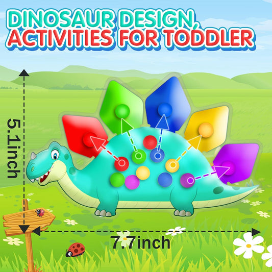 Easter_Basket_Stuffer_Gift_for_Toddler_Boys_Dinosaur_Color_Sorting_Sensory_Toy_Roadtrip_Travel_Essenstial_Dementia_Fine_Motor_Autism_Fidget_Preschool_Classroom_Activities_for_Kid_Valentine_Day
