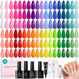 beetles Spring Gel Nail Polish Set - Verse of Flower Gel Nail Kit Gel Colors & Base Top Coat Soak off UV Home Salon Easter Gift for Women