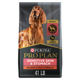 Purina Pro Plan Sensitive Skin and Stomach Dog Food Dry, Adult Salmon & Rice Formula, Digestive Health