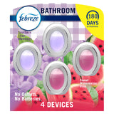 Febreze Bathroom Air Freshener, Odor-Fighting, Plug In Alternative, Air Fresheners for Small Spaces in Home, Bathroom, Kitchen, & Closet