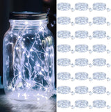 kolpop 12 Pack LED Fairy Lights Battery Operated with 3 Modes, Mini Twinkle String Lights Battery Powered Waterproof for Christmas Mason Jars Party