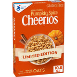 Pumpkin Spice Cheerios Gluten Free Breakfast Cereal, Whole Grain, Family Size, 18.5 oz