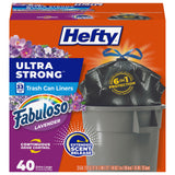 Hefty Strong Extra Large Trash Bags, Black, 33 Gallon