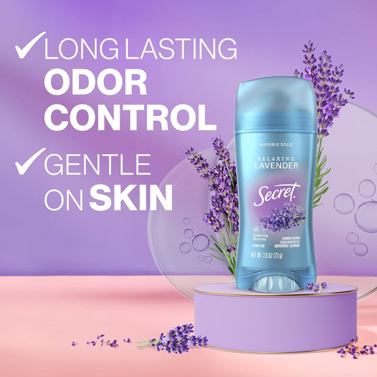 Secret_Fresh_Antiperspirant_Deodorant_for_Women,_72hr_Breathable_Sweat_&_Odor_Protection,_Instant_Freshness_&_Gentle,_PH_Balancing_Minerals,_Clear_Gel,_Relaxing_Lavender_Scent,_2.6_oz