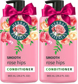 Herbal Essences Conditioner, Rose Hips- Smooth Collection, Shiny Hair with Vitamin E & Jojoba, Safe for Color Treated Hair, Floral Scent, Cruelty-Free, Dermatologist-Tested, 29.2 Fl Oz