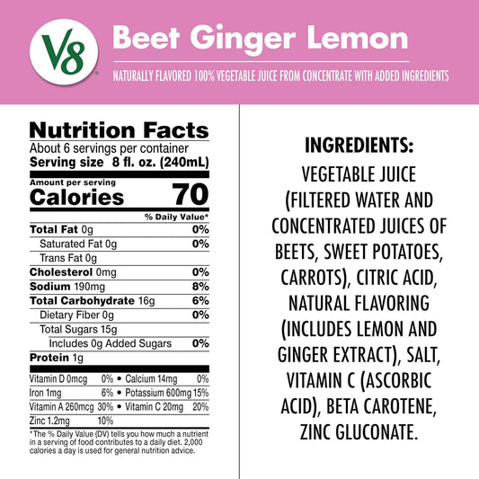 V8_Beet_Ginger_Lemon_100%_Vegetable_Juice,_46_fl_oz_Bottle