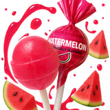 Watermelon Lollipops – 65 Count Bulk Candy Pack, Individually Wrapped Fruity Suckers for Kids, Parties, Birthdays, Events & Parades
