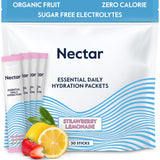 Nectar Hydration Packets - Electrolytes Powder Packets - Sugar Free & 0 Calorie - Organic Fruit Liquid Daily IV Electrolytes Powder for Dehydration Relief and Rehydration