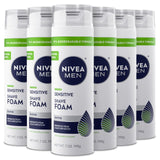NIVEA MEN Sensitive Shave Foam with Vitamin E, Soothing Chamomile and Witch Hazel Extracts