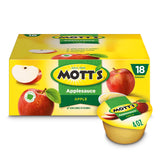Applesauce Apple Flavor, 4 Oz Cups, 18 Count, No Artificial Flavors, Good Source Of Vitamin C, Nutritious Option For The Whole Family