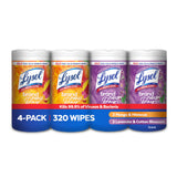 Lysol Disinfecting Wipes Bundle, Home Apartment Dorm Room Essentials and Cleaning Supplies, All Purpose Cleaner, Multi-surface Cleaning & Sanitizing Wipes