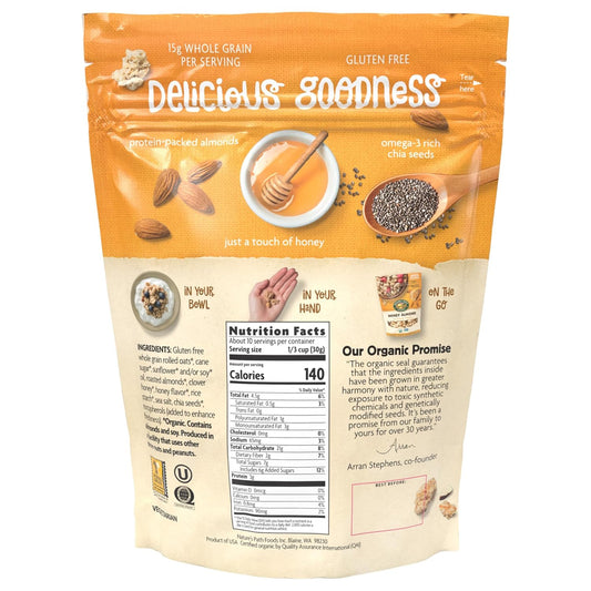 Nature's_Path_Organic_Honey_Almond_Granola,_11_oz_(Pack_of_1),_Gluten_Free,_Non-GMO