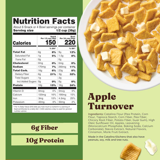 Catalina_Crunch_Protein_Cereal_-_Breakfast_Cereal_with_10g_of_Protein,_No_Added_Sugar_-_Gluten_Free_-_Apple_Turnover_-_8_oz_Bag_(Pack_of_1)