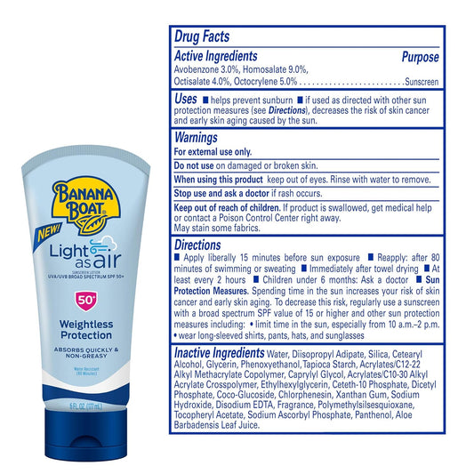 Banana_Boat_Light_As_Air_Sunscreen_Lotion_SPF_50_Twin_Pack_|_Lightweight_&_Non-Greasy_Lotion_Sunscreen_SPF_50,_Sunblock,_Oxybenzone_Free,_6oz_each