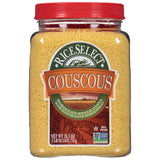 RiceSelect Couscous, Moroccan-Style Wheat Couscous Pasta, Non-GMO, 26.5-Ounce Jar, (Pack of 1)
