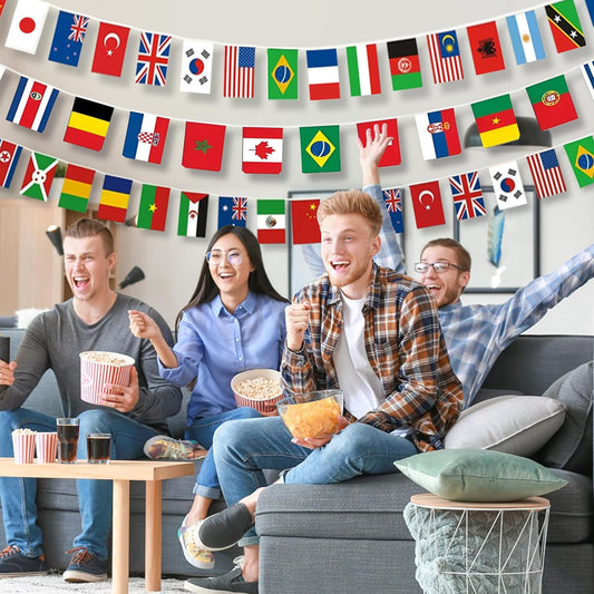 100_Countries_String_Flag,95FT_International_Flags_Bunting_Banner,World_Flag_for_Theme_Party,Bars,School,Garden,Sports_Game_Events,Grand_Opening,Classroom,Sports_Clubs
