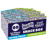 Welch's Fruit Snacks, Mixed Fruit & Summer Fruits Variety Pack, Great for School Lunches, Bulk Pack, Individual Single Serve Bags, 0.8 oz