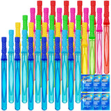 JOYIN 14.6’’ Big Bubble Wands for Kids, Bubble Wand with Refill Solution for Summer Toy Party Favor, Outdoors Toy Activity, Easter Basket Stuffers, Birthday Gift