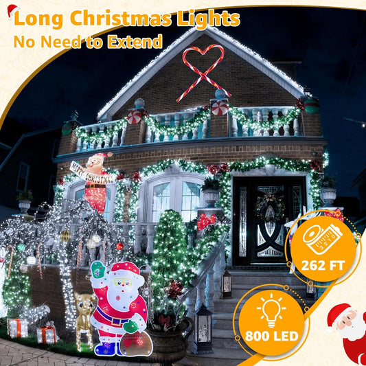 Ollny_Christmas_Lights_Outdoor_800LED_262FT,_Cool_White_Plug_in_Fairy_Light_with_Remote,_8_Modes_Waterproof_Timers_Dimmable_LED_String_Lights_for_Indoor_House_Outside_Bedroom_Patio_Balcony