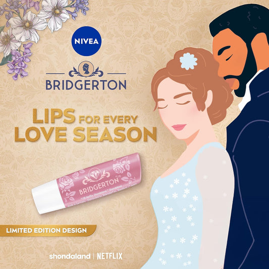 NIVEA_Rose_Meringue_Lip_Balm,_Nourishing_Lip_Care,_Bridgerton_Limited_Edition_Moisturizing_Lip_Balm_with_Shea_Butter,_3-in-1_Moisture,_Repair_and_Nourish,_0.17_Oz_Stick