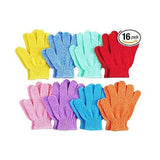 Shower Gloves, Exfoliating Bath Gloves, Body Scrub Gloves with Hanging Loop for Beauty Spa Massage Skin Shower Body Scrubber