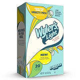 Wyler's Light Singles to Go Powder Packets, Water Drink Mix, Variety Pack, Cotton Candy, Mermaid, Peach Ring, Unicorn, Sugar & Caffeine Free