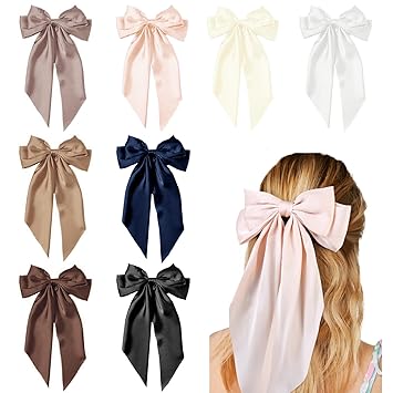Hair_Bows_for_Women_Girls_8_PCS_Hair_Ribbon_Bow_Hair_Clips_with_Long_Tails_Vintage_Hair_Accessories_for_Women