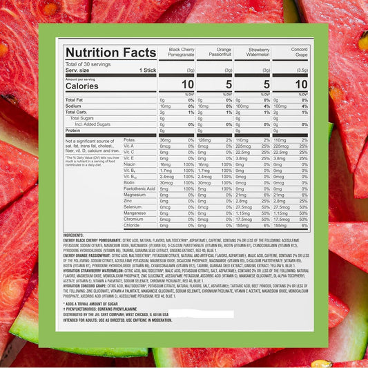 PURE_KICK_Energy_and_Hydrate_Singles_To_Go_Drink_Mix_Variety_Pack,_Black_cherry_Pomegranate,_Orange_Passion_Fruit