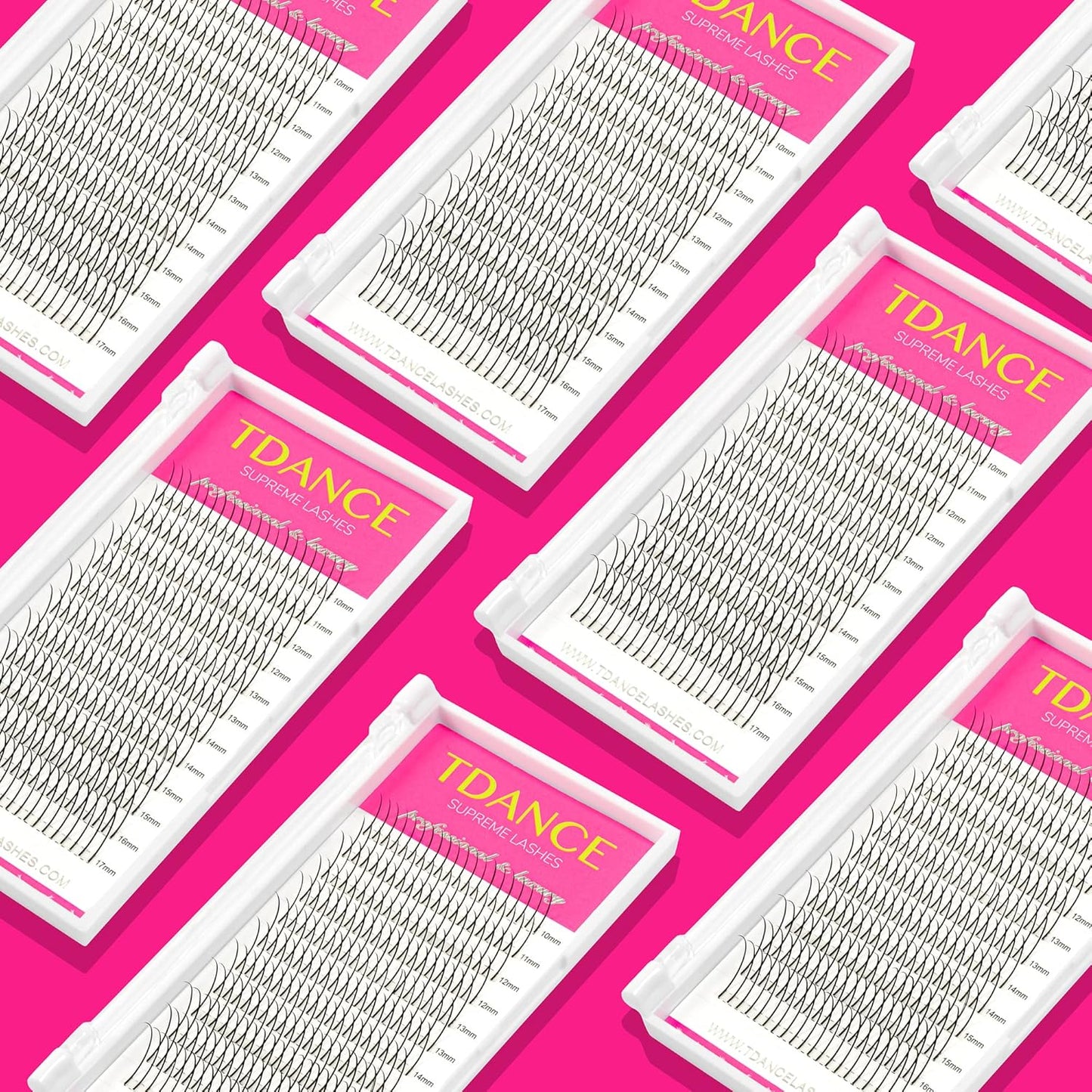 TDANCE_Premade_Spikes_Eyelash_Extension_Supplies_Thickness_0.07_D_Curl_Mix_14-19mm_Matte_Black_Eyelash_Extensions_Spikes_Fans(Spikes,D-0.07,14-19mm)_Korean_Makeup_Cosmetic_Eyelashes_Extensions