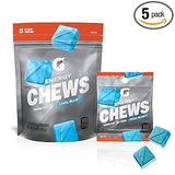 Energy Chews Cool Blue Caffeine Free Pack of 5 100 Calories Each 5.28 Ounces USA Made