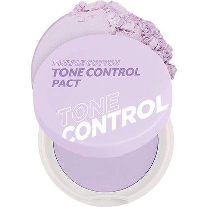 I'M_MEME_Compact_-_Purple_Cotton_Tone_Control_Pact_|_With_Purple_Berry_Complex,_Mineral,_Setting_Powder,_Translucent,_for_Smooth_and_Even_Complexion,_Blurring_Effect,_Sebum_Free,_Gift,_0.33_Oz_Lightweight_Makeup_Matte_Flawless_Pearl_Cosmetic