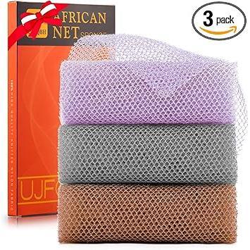UJFQBH_African_Bath_Sponge_African_Net_Long_Net_Bath_Sponge_Exfoliating_Shower_Body_Scrubber_Back_Scrubber_Skin_Smoother,_Great_for_Daily_Use