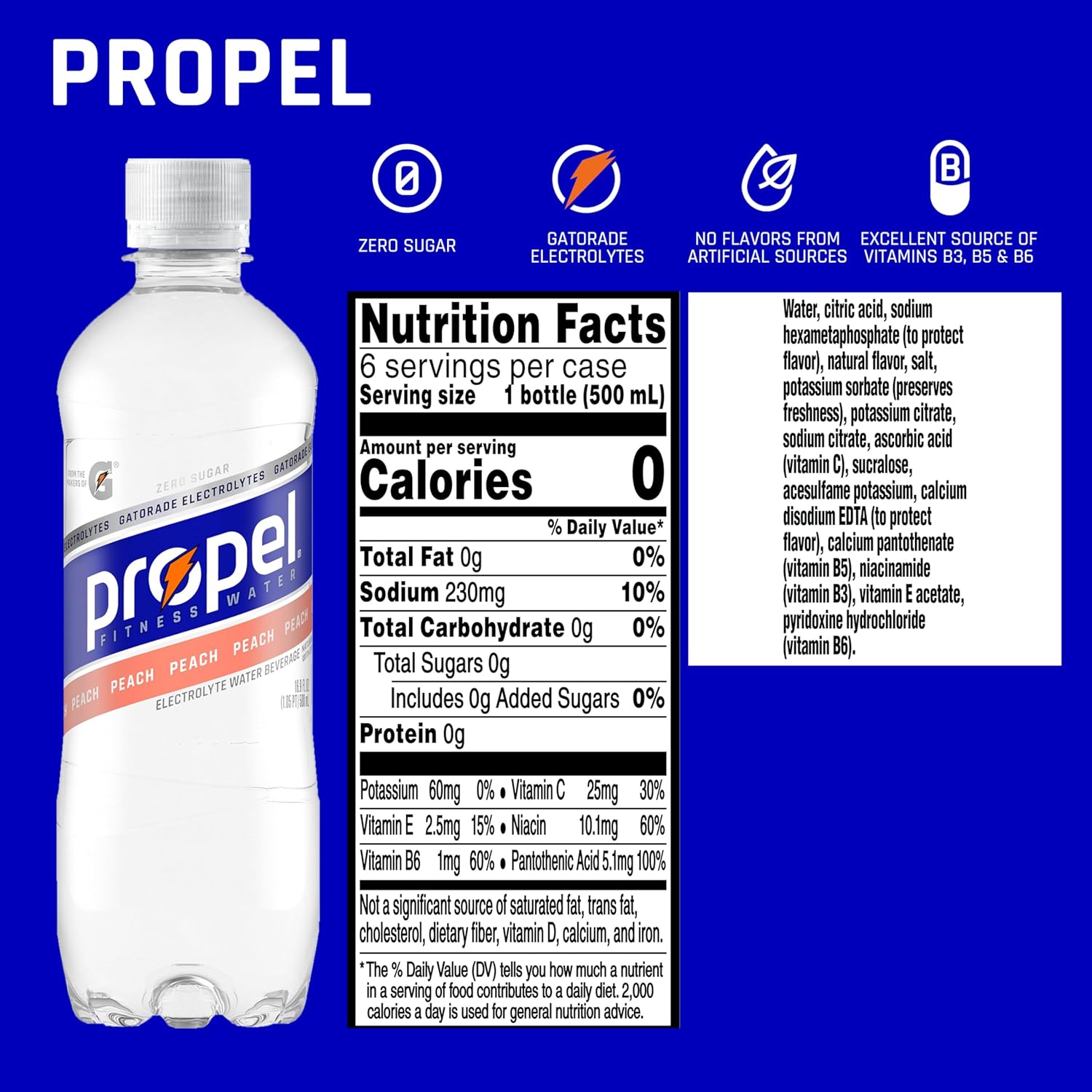 Propel,_Peach,_Zero_Calorie_Sports_Drinking_Water_with_Electrolytes_and_Vitamins_C&E,_16.9_Fl_Oz_(Pack_of_12)