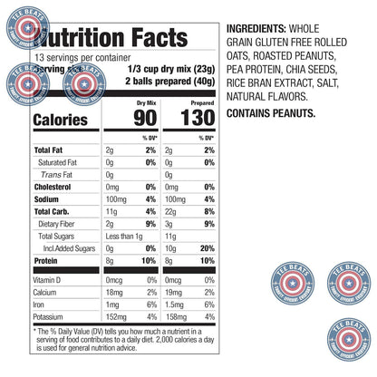 PBfit_No_Bake_Peanut_Butter_Protein_Ball_Mix,_8g_Protein,_Made_with_Chia_Seeds_&_Whole_Grain_Oats,_Gluten_Free,_Vegan_Snacks,_10.58_Oz_Bag