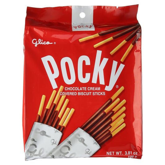Glico_Pocky,_Chocolate_Cream_Covered_Biscuit_Sticks_9_Individual_Bags,_4.13_oz_Snack_Cookie