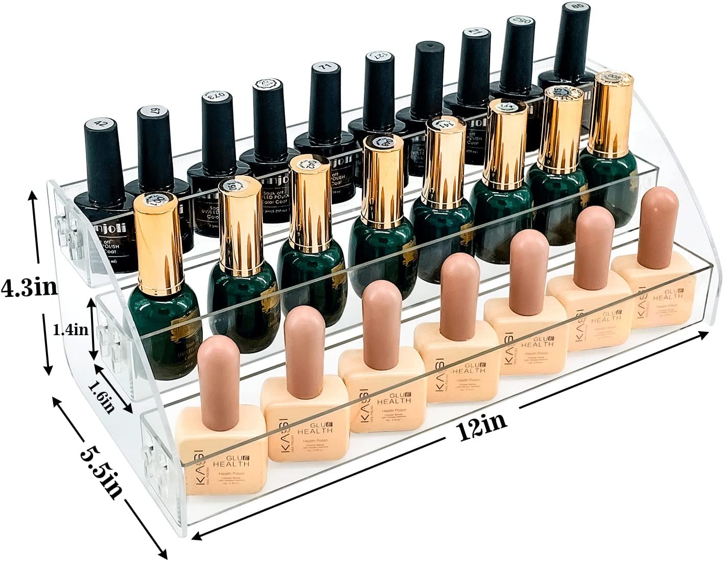 MineSign_Nail_Polish_Holder_Organizer_Clear_Acrylic_Nail_Polish_Tray_Fingernail_Polish_Display_Essential_Oils_Holder_Makeup_Organizer