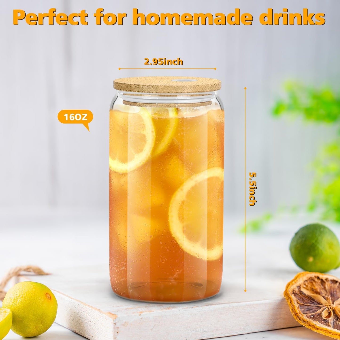 4PCS_Glass_Cups_with_Bamboo_Lids_and_Straws,_16OZ_Ice_Coffee_Cup,_Drinking_Cup_set_Wooden_Lids,_Home_Essential_Tumblers_for_Beer,_Cocktail,_Tea_Latte_Clear