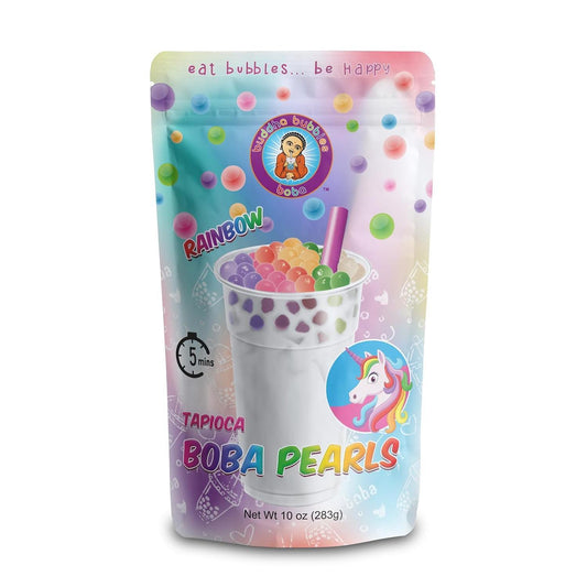 RAINBOW_BOBA_Tea_Real_Tapioca_Pearls_Ready_in_5_Minutes_by_Buddha_Bubbles_(10_Ounce)