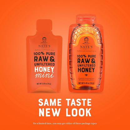 Nate's_Honey_Minis_-_Single-Serve_100%_Pure,_Raw_&_Unfiltered_Honey_–_0.49oz_Packets,_20ct_box