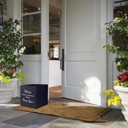 Opret_Large_Shoe_Cover_Box_Black,_Real_Estate_Agent_Supplies,_Disposable_Shoe_Cover_Dispenser_Box_for_Open_House,_Please_Cover_or_Remove_Shoes,_Foldable_Storage_Bin_for_Shoe_Bootie